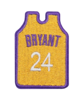 Bryant jersey iron on sport patches