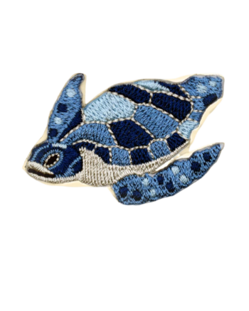Blue  iron on turtle patches