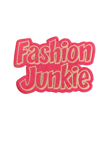 Fashion junkie iron on patches