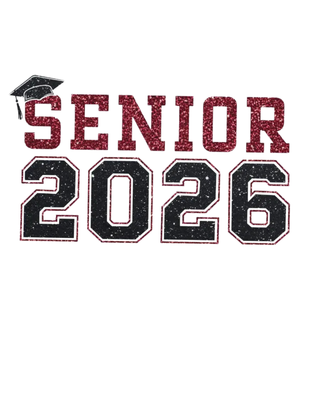 Senior 2026 graduation iron on heat transfers 8