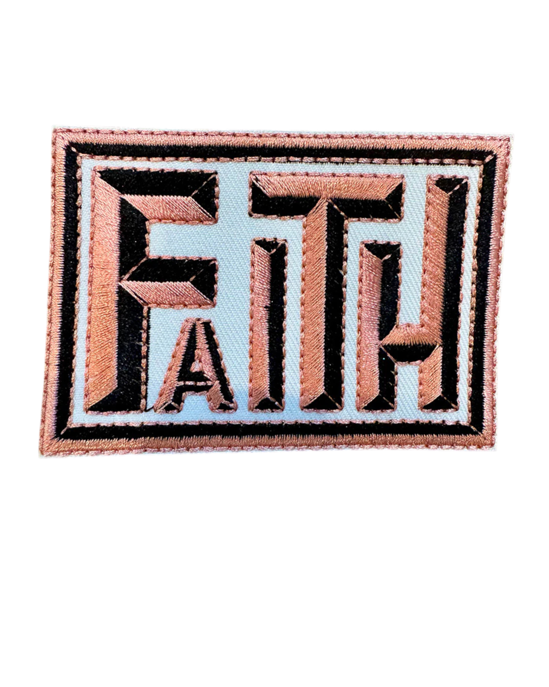 Faith iron on patch