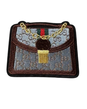 Fashion brown bag iron on patches
