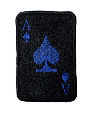 Poker card iron on patches