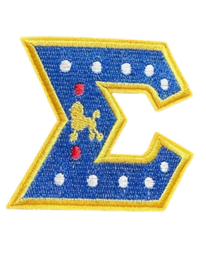 Letter Sigma Gamma Rho Patches