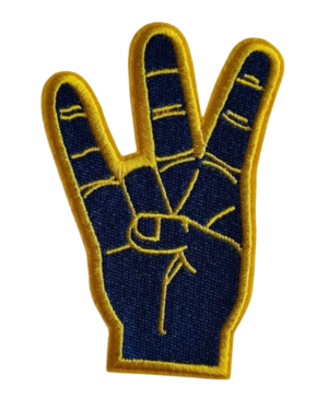 Blue hand Sigma Gamma Rho Patches