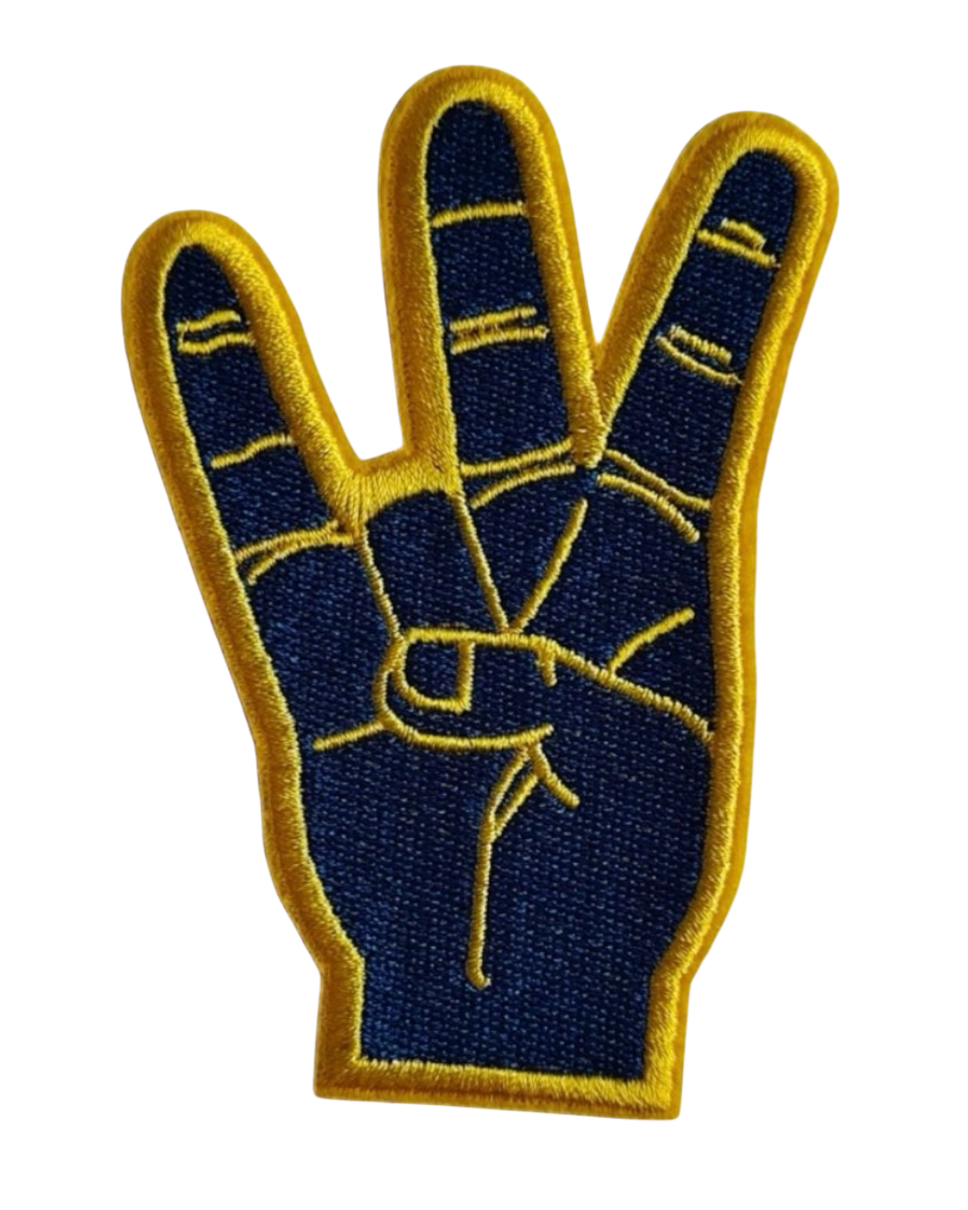 Blue hand Sigma Gamma Rho Patches