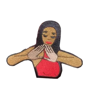 Afro hand Delta sigma theta patches