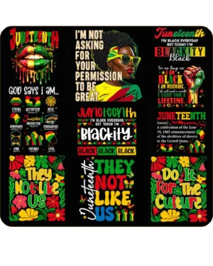 Bundle Juneteenth heat transfers