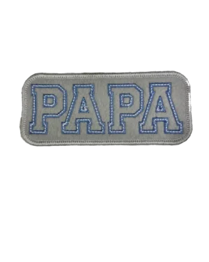 Papa iron on patches