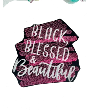 Black Blessed and Beautiful religious patches