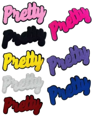 Pretty chenille Patches