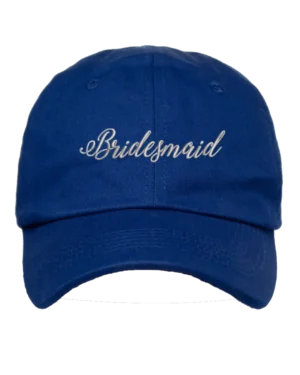 Bridesmaid Embroidered Baseball Hat