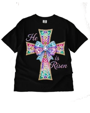 He Risen worship christian heat transfers