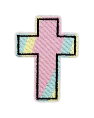 Cross iron on patches