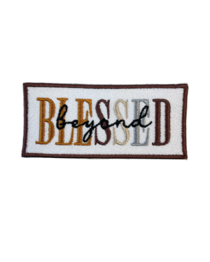 Blessed iron on patches