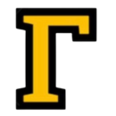 Custom Greek letter embroidery patch - Gamma