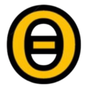 Custom Greek letter embroidery patch - Theta