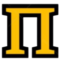 Custom Greek letter embroidery patch - Pi