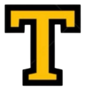 Custom Greek letter embroidery patch - Tau