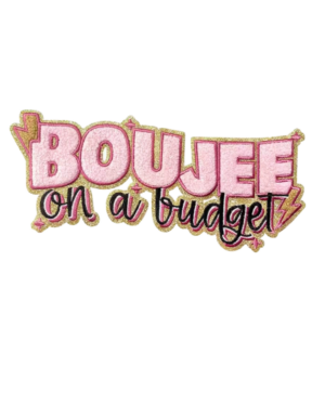 Glitter Boujee on a budget chenille Patches