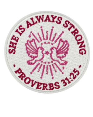She is always strong christian patches