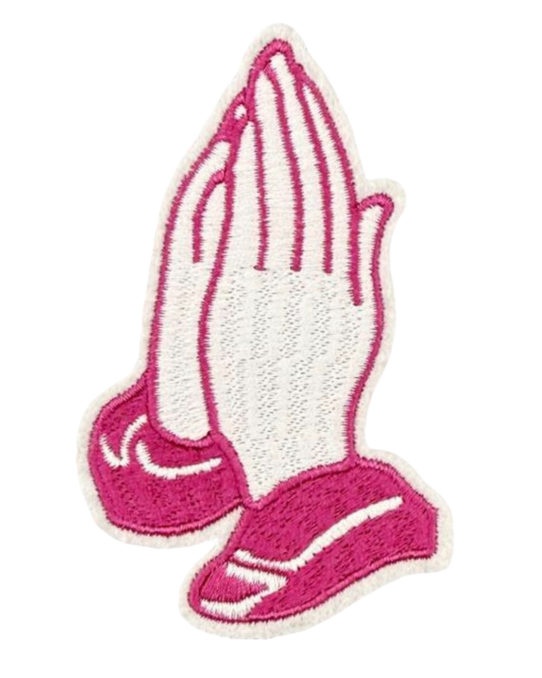 Prayer hands christian patches