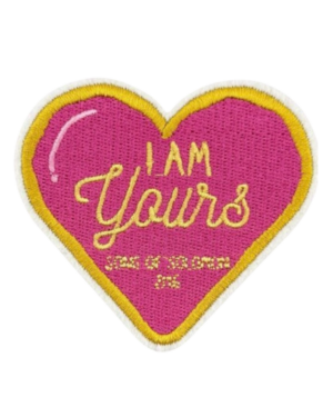 I am yours heart Iron on christian patches