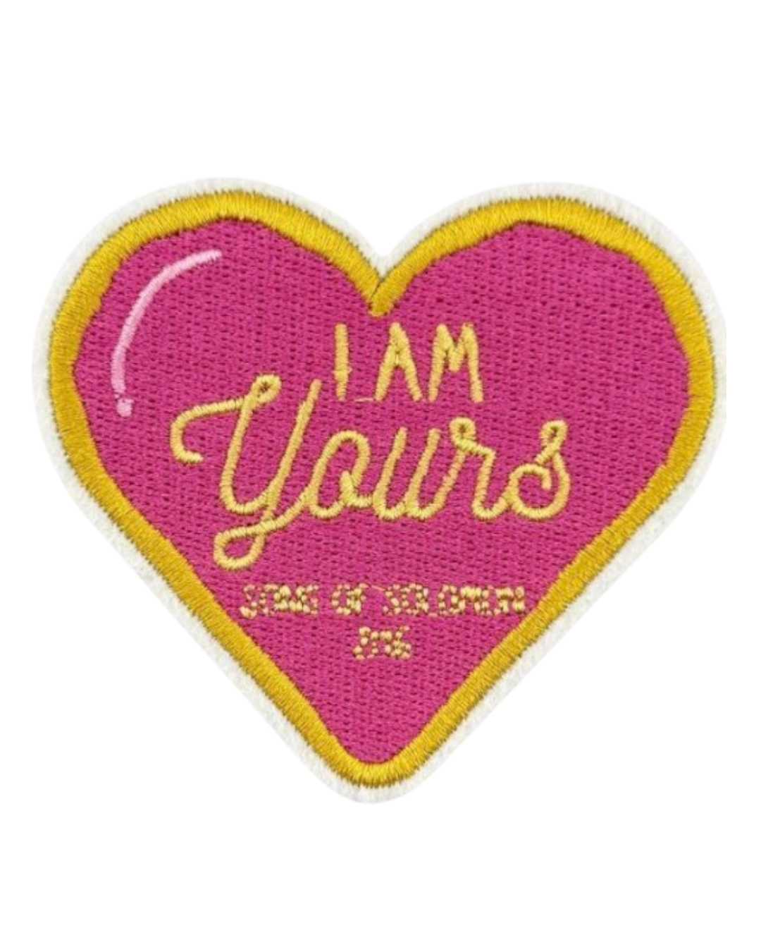 I am yours heart Iron on christian patches