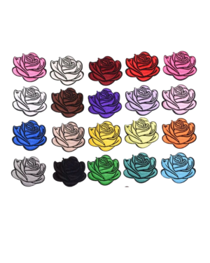 Flower iron on patches